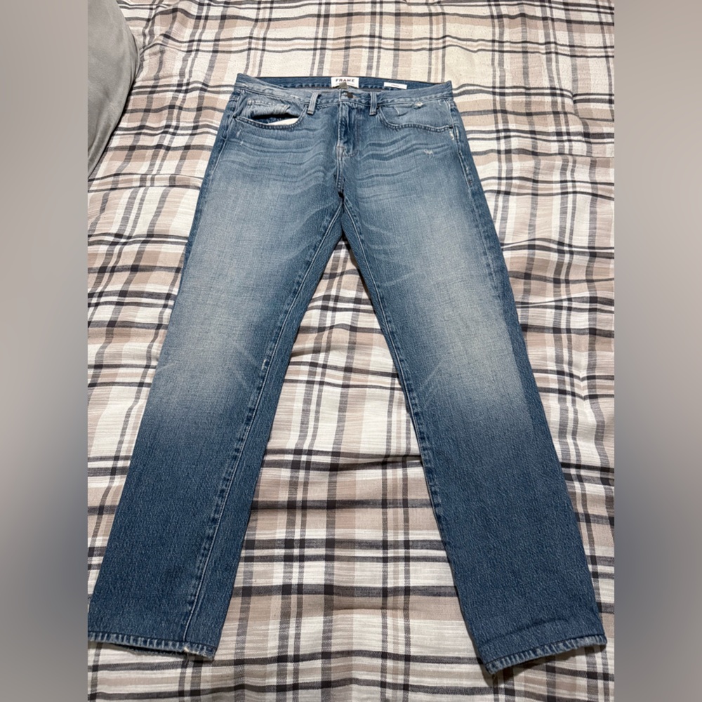 Frame Denim Light Blue Skinny Jeans